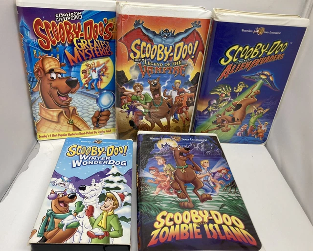 LOT DE 5 Scooby Doo VHS Scooby Doo 1 & 2 Zombie Island Original