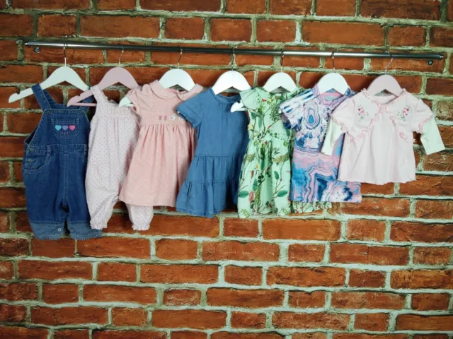 Baby Girl Bundle Age 0-3 Months J Lewis Next Adidas Etc Top Dress Dungarees 62Cm