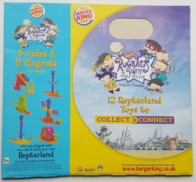 Rare - 2001 - Burger King Uk - Rugrats In Paris The Movie - Kids Meal Box - New.