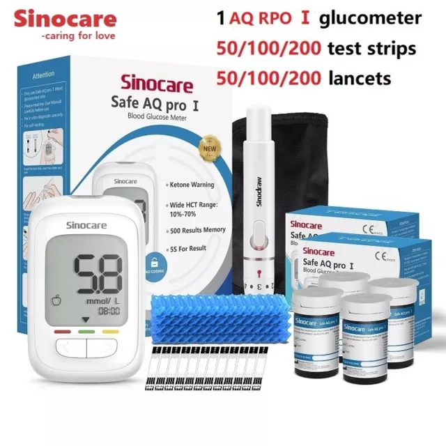 AQ Pro Blood Glucose Monitor 50/150 Kit or Test Strips Fresh Date Expire in 2025