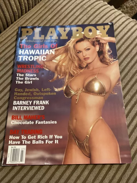 PLAYBOY Men’s Glamour Magazine - July 1999 - Girls Of Hawaiian Tropic Vintage