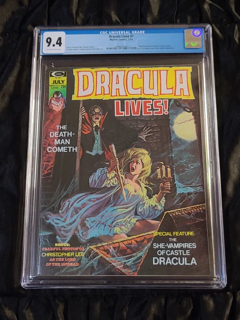 Marvel Comics 1974 Dracula Lives #7 CGC 9.4 Near Mint