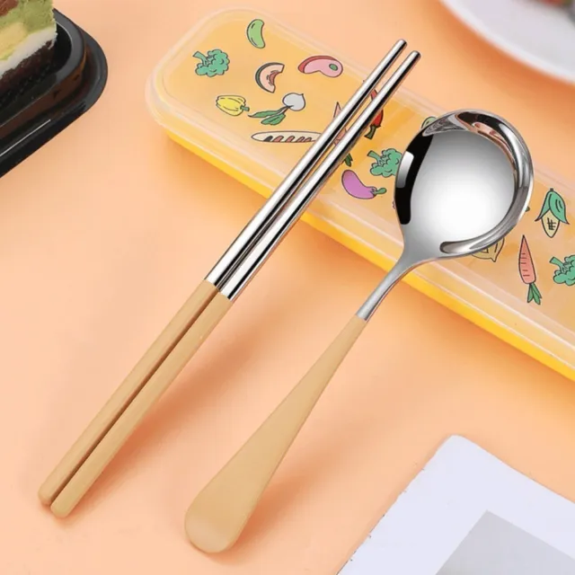 Cartoon Spoon Tableware Chopstick New Chopsticks Set  Children