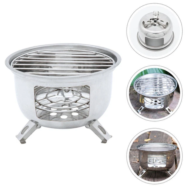 Mini Herd Camping Versorgung Tragbare Grill Holzkohle Grill Edelstahl Bbq Herd