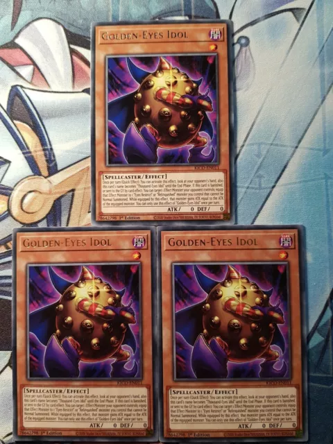 3x Golden-Eyes Idol 1st Edition Rare KICO-EN011 Yu-Gi-Oh!