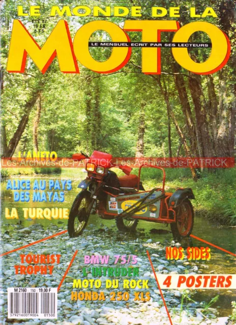 MONDE de la MOTO 150 SUZUKI 1400 Intruder DR 600 BMW R75/5 HONDA XLS 250 CX 500