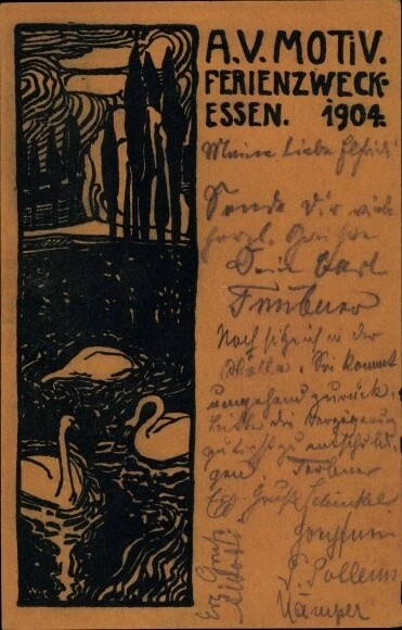 Jugendstil Studentika Ak Akademischer Verein Motiv Berlin,... - 10639339