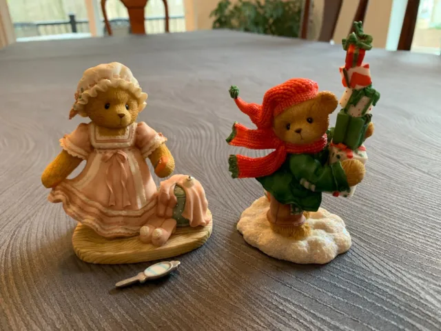 Enesco Cherished Teddies Lot of 2  Figurines Bears Collette and Guy