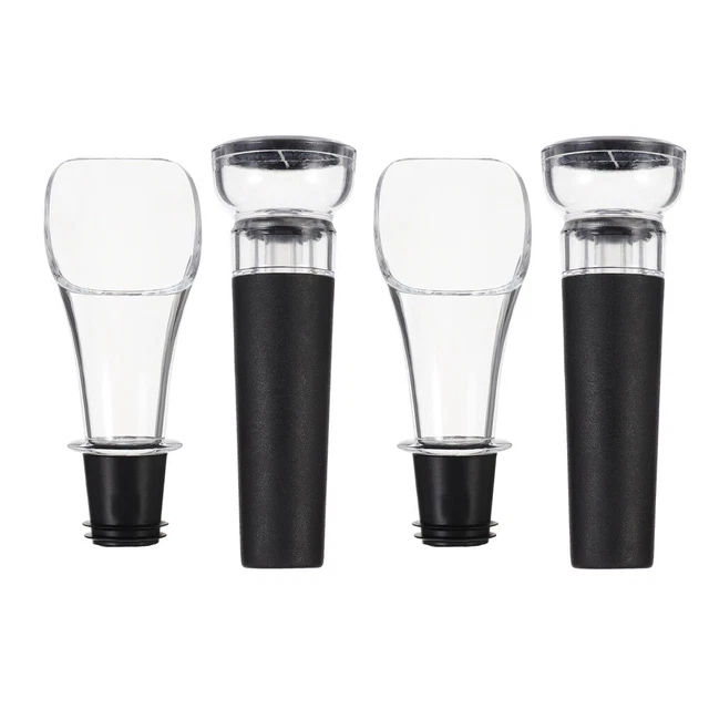 2 pz set tappo bottiglia gas tpe per uso alimentare beccuccio decanter versatore vino
