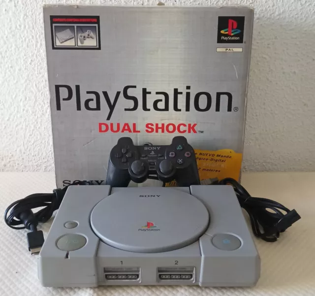 CONSOLA SONY PS1 Pal Esp Con Chip Multi + Carga Backup Play Station Dual  Shock EUR 139,99 - PicClick IT