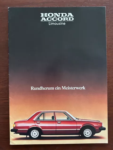 Prospekt / brochure Honda Accord Limousine MY 1980