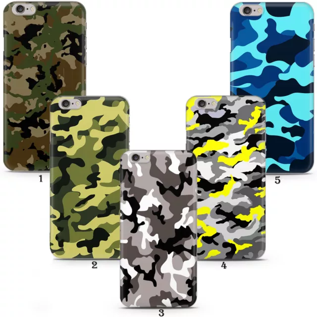 Tarnen Tarnung Camouflage Armee Handyhülle Apple iPhone 5 6 7 8 11 12 13 14 15 X