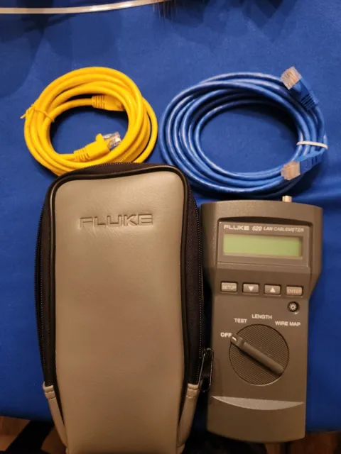 Fluke 620 LAN Cable Meter And 2 Test Cables