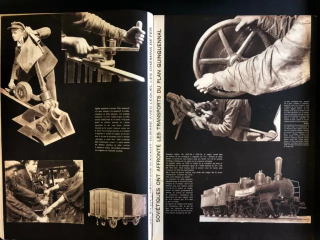 URSS en construction n°8 de août 1932 / PHOTOMONTAGE / PROPAGANDE SOVIÉTIQUE 3