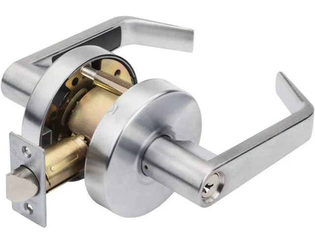 Dynasty Hardware AUG-00-26D Grade 2 Commercial Duty Office Door Keyed Lever ADA,