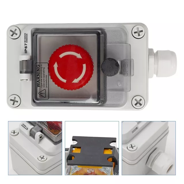 Boîte à boutons interrupteurs d'urgence arrêt d'urgence IP66 poussoir RT16-10