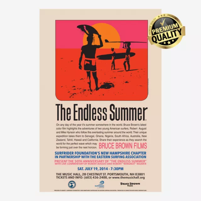 The Endless Summer 1966/1 Official Movie Original Art Print Poster