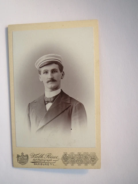 Wingolf Marburg 1898 Hermann Weinholz als stud. med. / Studentika CDV Dudenhofen