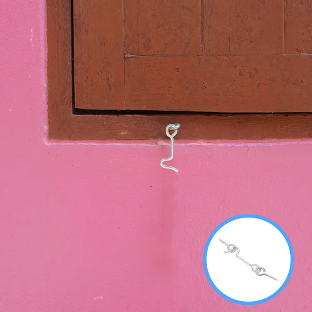 4 ensembles crochets et verrouillage pour les yeux porte en acier en acier verro
