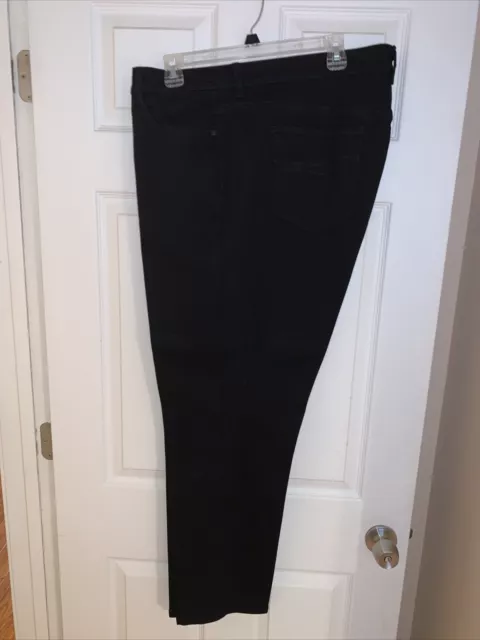 Style & Co. Womens Black Slim Leg Stretch Dress Pants Size 24W