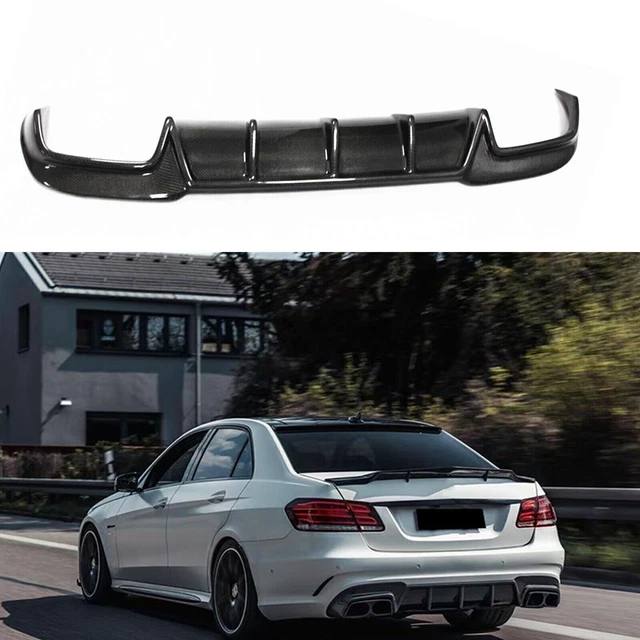 1 Set Diffusore Paraurti Posteriore in Fibra di Carbonio per Mercedes Benz W212 E63 AMG 2013-2016
