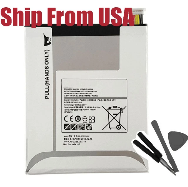 REPLACE BATTERY EBBT355ABE for Samsung Galaxy TAB A 8" SMT350 T355C