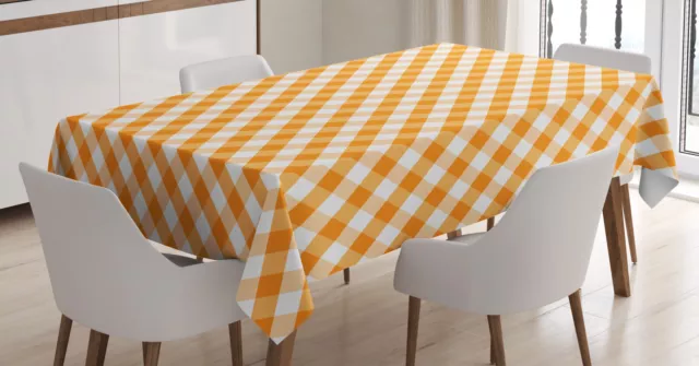 Kariert Tischdecke Orange Gingham Tile