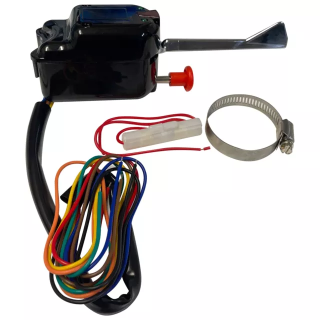 Black 12V Universal Rat Hot Rod Turn Signal Switch Indicator Flasher Button Kit