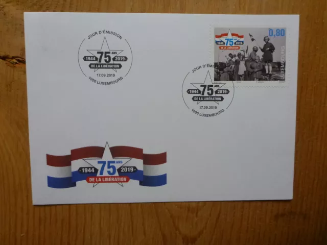 LUXEMBOURGH 2019 WWII 75th ANNIV LIBERATION FDC FIRST DAY COVER