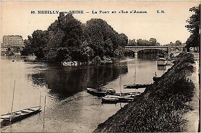 CPA neuilly-sur-seine-le pont et l' Ile d' amour (274594)