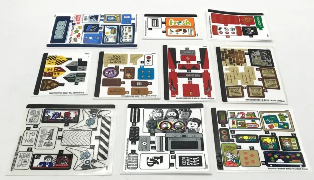 Lego New Stickers From Sets Marvel Harry Potter Police Town City More You Pick!