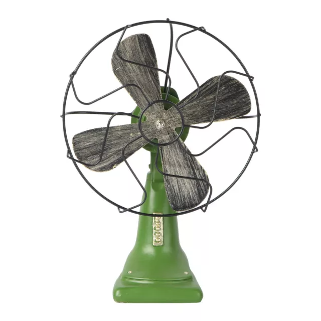 Vintage Table Fan Desktop Ornament Resin Standing Fan Photo Props for Home-KR