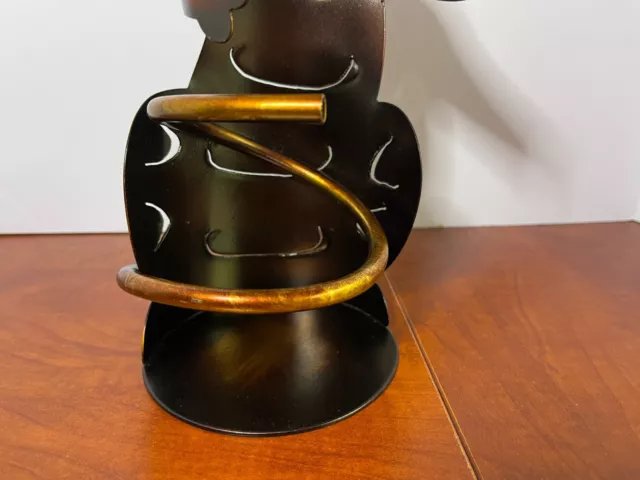 Kavolet Cat Wine Bottle Holder Table Top Decor Metal Sculpture Wine Stand 3