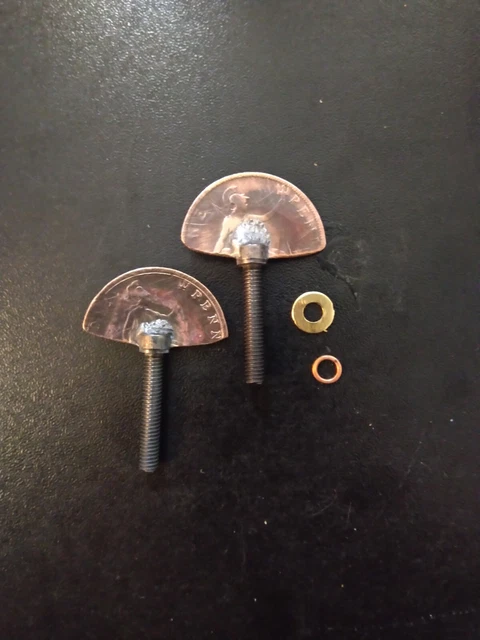 tattoo machine vice screw with coins 8/32 thread