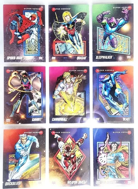 1992 Marvel Universe Base Card Singles Pick & Complete Your Set