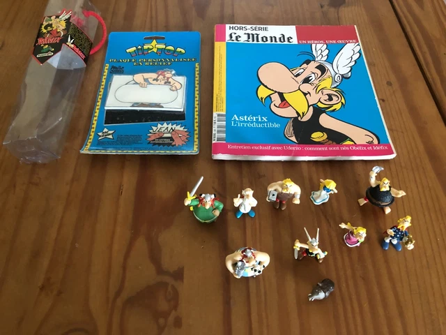 Lot Figurines Astérix Plastoy Cassées + 2 Classeurs Avec Fascicules – Pour Restauration