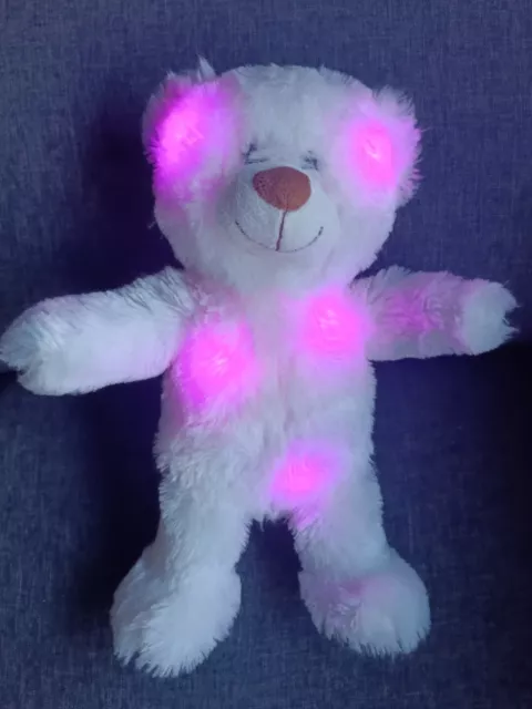 510🌟Peluche Doudou Ours Lumineux 32CM Blanc GIFI