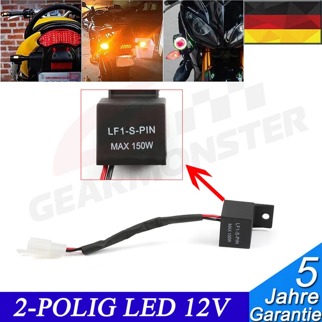 Relè per frecce LED 12 V 2 poli frecce frecce indipendente dal carico relè flash