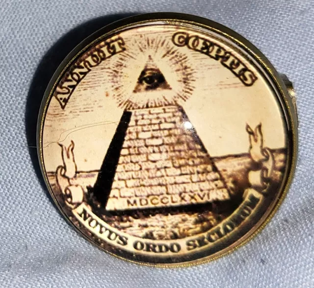 Freimaurer Pin Abzeichen Freimaurer Regalia Augenpyramide Mysterious Strange Lodge Old UK