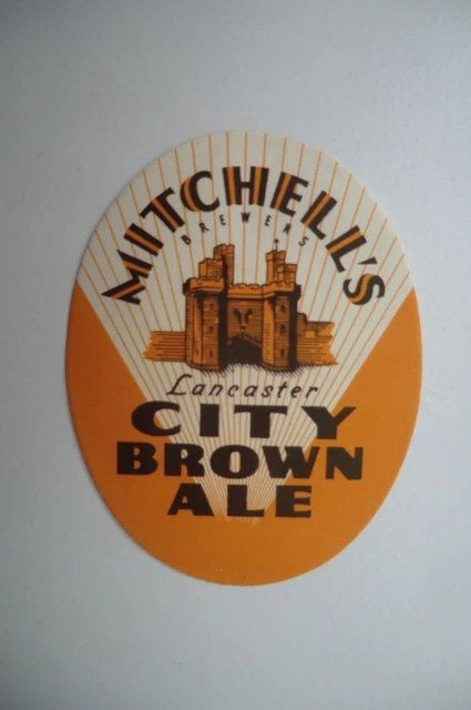 Mitchells Lancaster City Brown Ale Brewery Beer Bottle Label