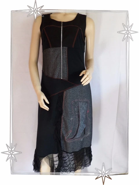 Robe Tunique Chasuble Noire Armand Thiery - Taille 2 (38/40), Occasion En Très Bon état