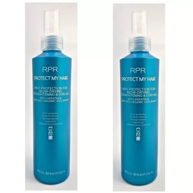 RPR Protect My Hair 250ml Thermal Heat Protector Duo