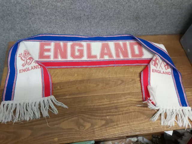 Vintage England Football Supporters Scarf