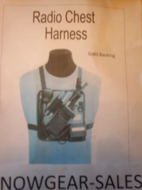 Hands Free Radio Chest Harness W/ Battery pocket  RCH# 201-S