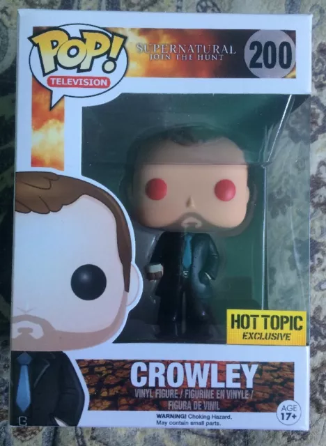 Funko Pop Supernatural Red Eyes Crowley Devil Hot Topic Exclusive Vinyl Figure