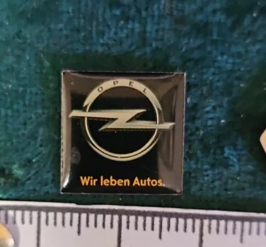 Sammler Pin - KFZ/AUTO - OPEL "Wir leben Autos" - Top-Zustand - Rar/Selten