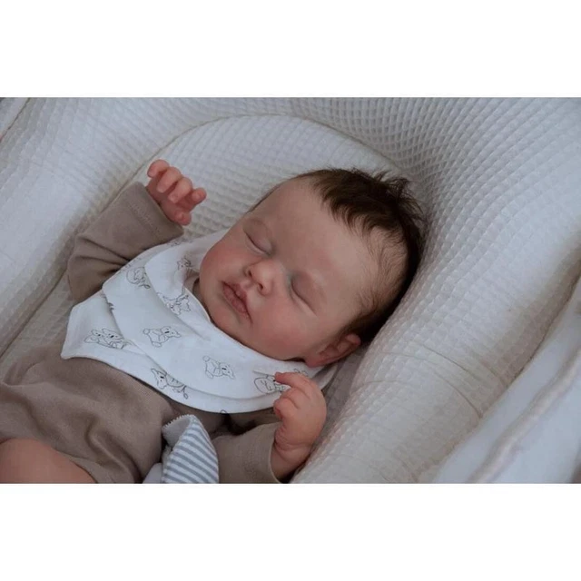 19in Reborn Baby Doll Full Body Vinyl/Cloth body Preemie Newborn Sleeping Dolls