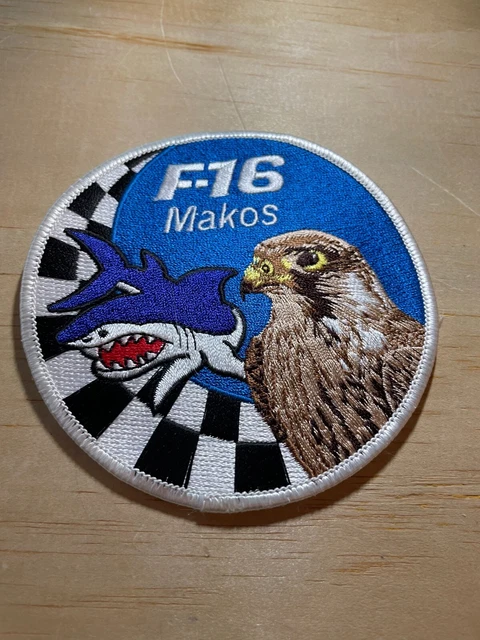 1990s/2000s? US AIR FORCE PATCH-F-16 MAKOS SQUADRON-ORIGINAL USAF BEAUTY! 1990s/2000s? US AIR FORCE PATCH-F-16 MAKOS SQUADRON-ORIGINAL USAF BEAUTY!