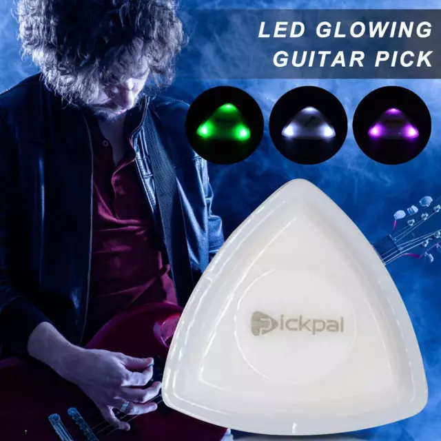 LED Glowing Guitar Pick Touch- Luminous Electric Guitar Ukulele Bass Plectrum H6