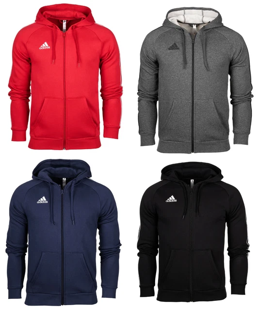 Adidas Core 18 Herren Kapuzenpullover Reißverschluss Fleece